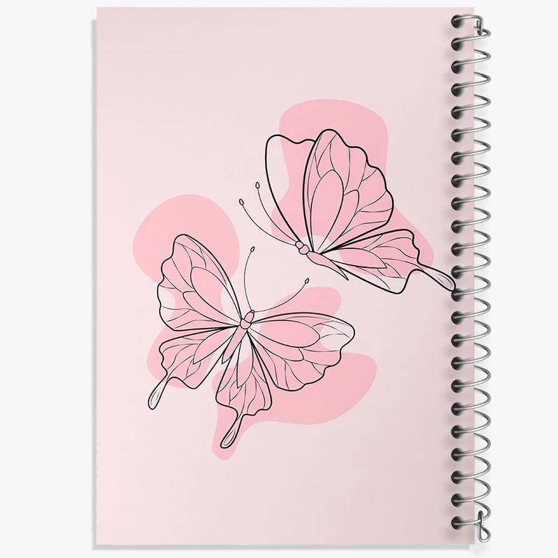 دفتر لیست خرید 50 برگ خندالو طرح پروانه مینیمال کد F3639