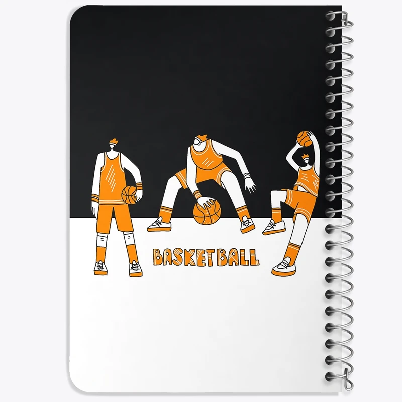 دفتر یادداشت 50 برگ خندالو طرح بسکتبال Basketball کد 26470