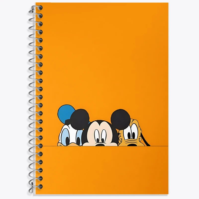 دفتر زبان 50 برگ خندالو مدل دو خط طرح میکی موس کد F8608