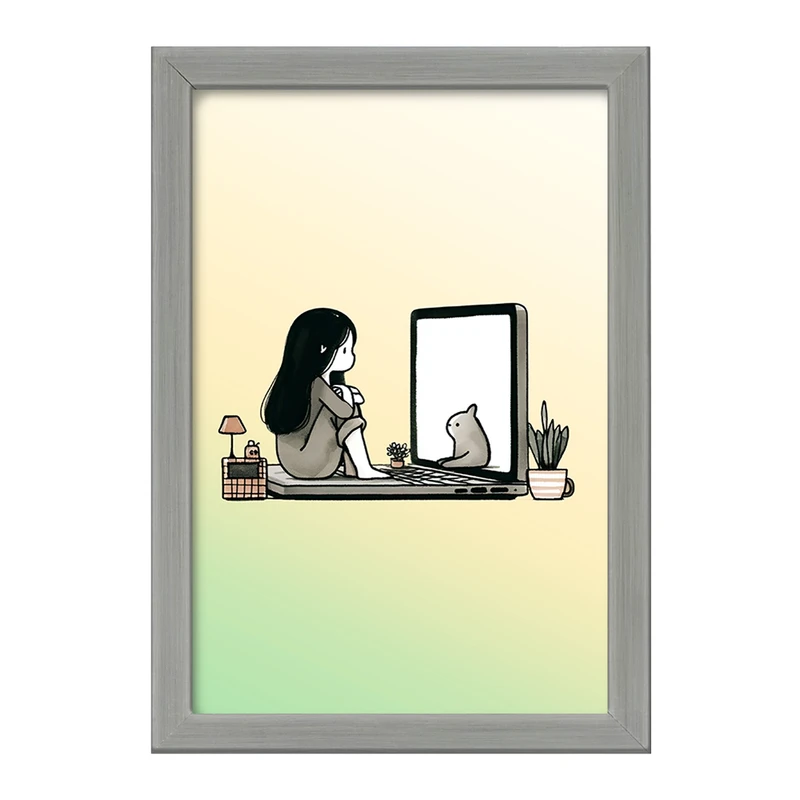 تابلو خندالو طرح دخترانه بامزه کد F3320