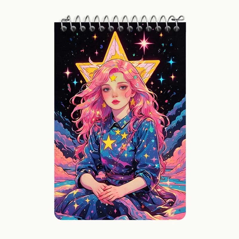 دفتر یادداشت 50 برگ خندالو طرح دخترانه کد F11839