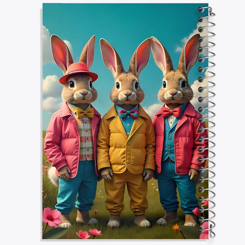 دفتر مشق 50 برگ خندالو طرح خرگوش کد F9926