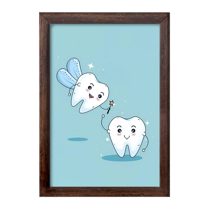 تابلو خندالو طرح دندان و دندان پزشکی کودکانه کد F9817