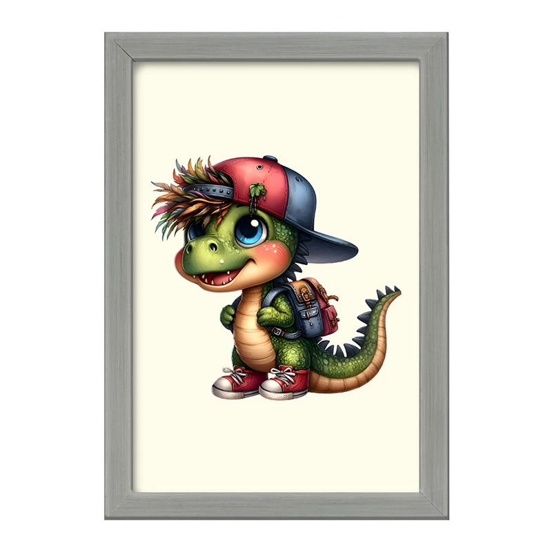 تابلو خندالو طرح دایناسور بامزه کد F6138