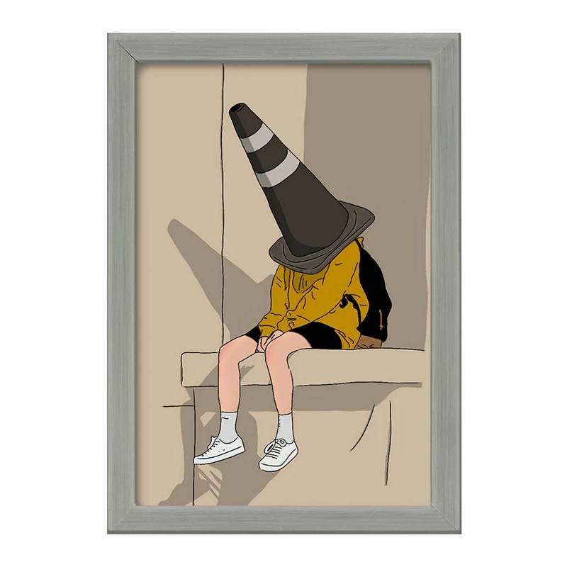 تابلو خندالو طرح پسرانه مینیمال کد F3243