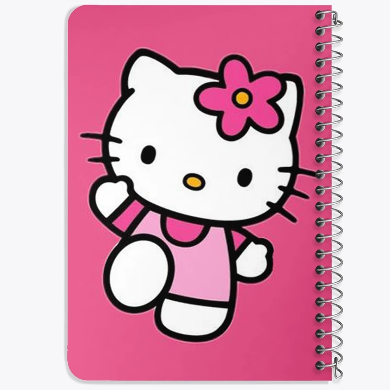 دفتر یادداشت 50 برگ خندالو طرح هلو کیتی (Hello Kitty) کد N1841
