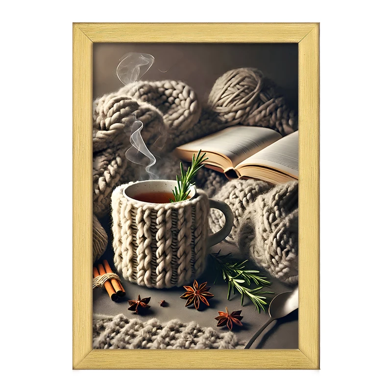 تابلو خندالو طرح فنجان چای کد F9981