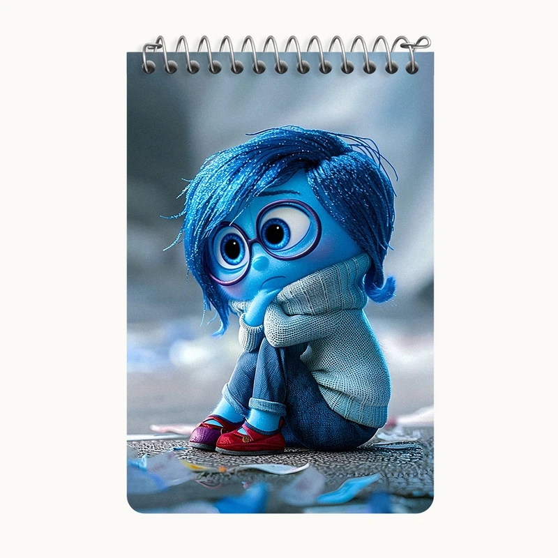 دفتر یادداشت 50 برگ خندالو طرح شخصیت غم اینساید اوت کد F3347