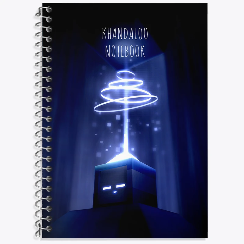 دفتر زبان 50 برگ خندالو مدل دو خط طرح بازی ماینکرافت (Minecraft) کد N8756