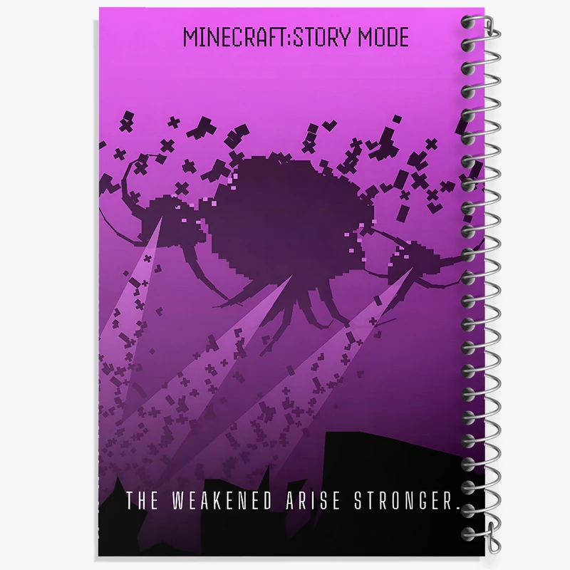 دفتر مشق 100 برگ خندالو طرح ماینکرافت (Minecraft) کد F13626