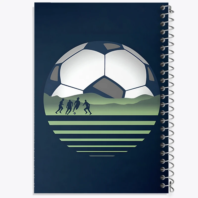 دفتر شطرنجی 50 برگ خندالو طرح فوتبال کد F4822