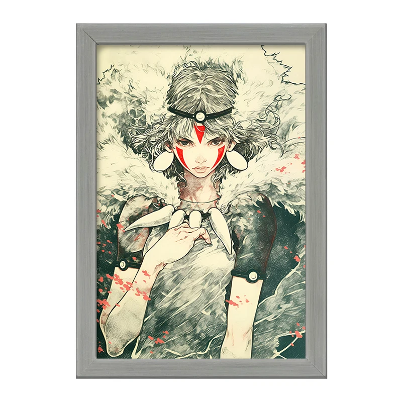 تابلو خندالو طرح دختر سرخپوستی کد F9090