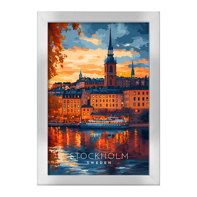 تابلو خندالو طرح استکهلم (Stockholm) کد F12894