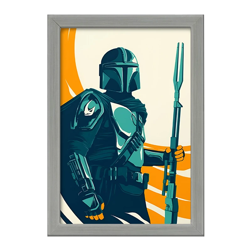 تابلو خندالو طرح مندلورین (The Mandalorian) کد F13748