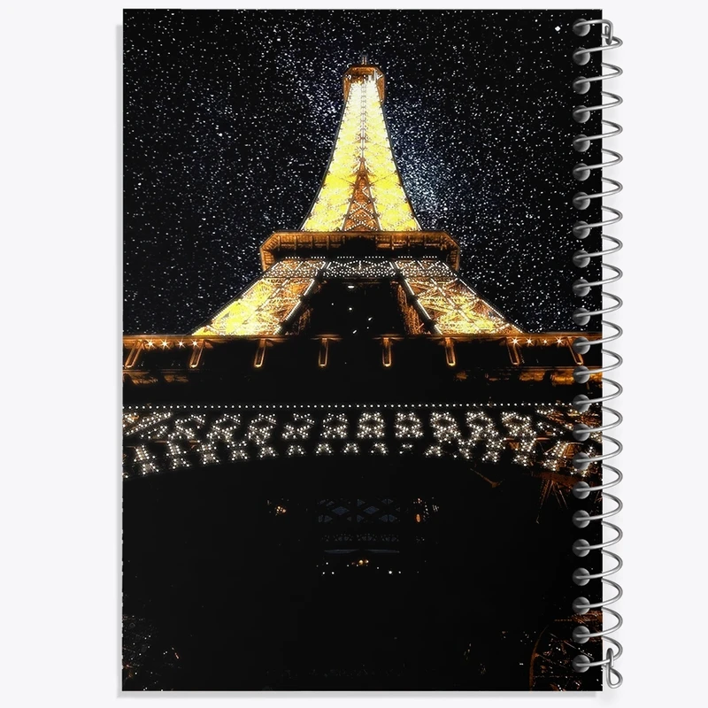 دفتر طراحی 50 برگ خندالو طرح برج ایفل  کد 20743