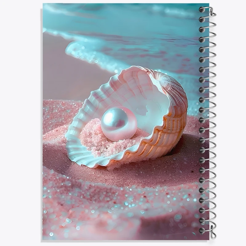 دفتر لیست خرید 50 برگ خندالو طرح مروارید در صدف کد F9942