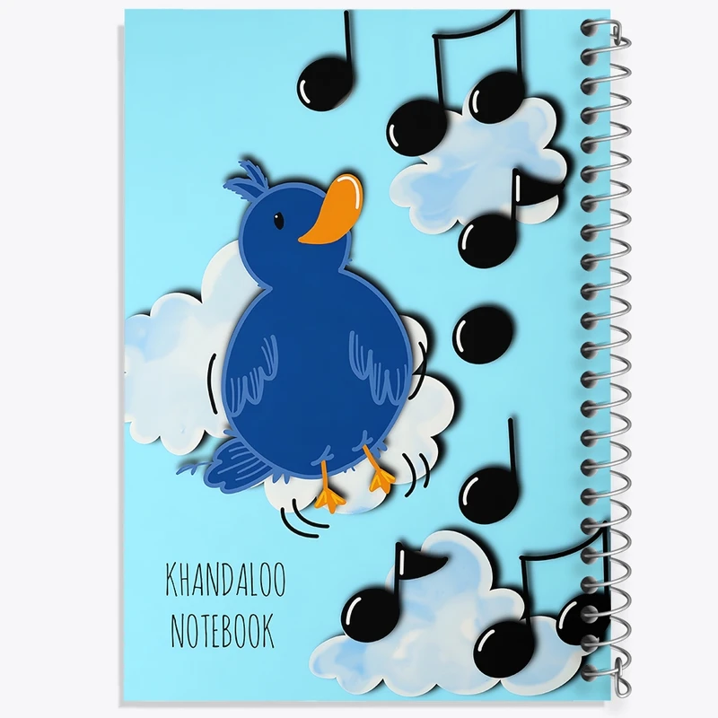 دفتر لیست خرید 50 برگ خندالو طرح نت موسیقی کد N8090