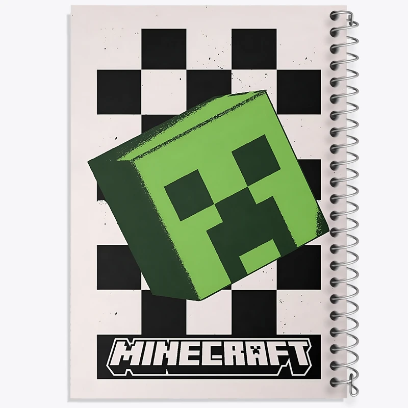 دفتر شطرنجی 50 برگ خندالو طرح بازی ماینکرافت (Minecraft) کد N9118
