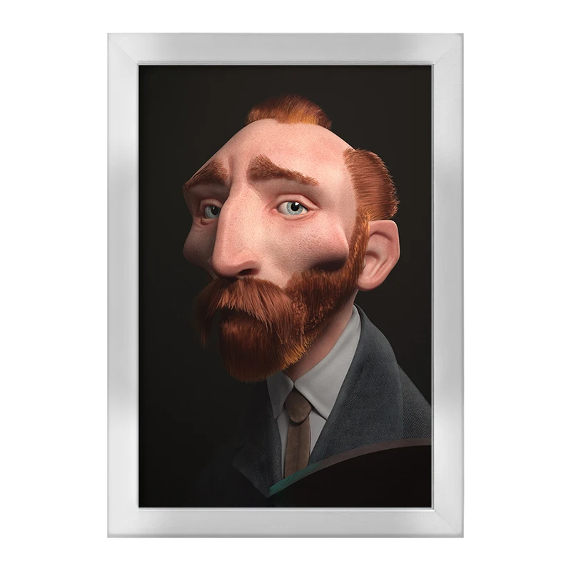 تابلو خندالو طرح ونسان ونگوگ کد F1293