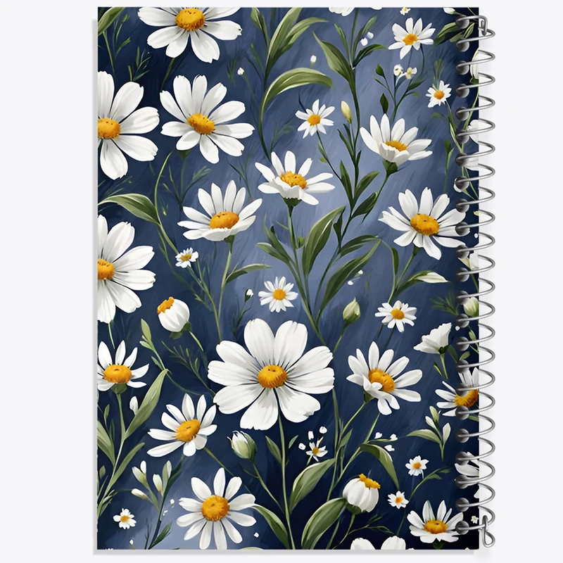 دفتر نقاشی 50 برگ خندالو طرح گل بابونه کد N7228