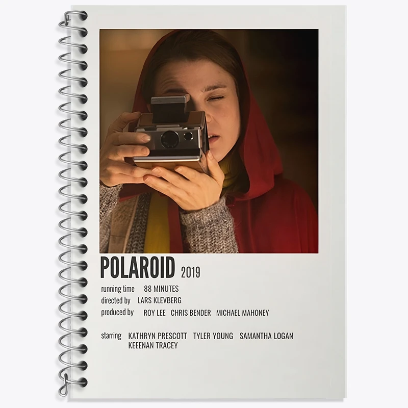دفتر زبان 50 برگ خندالو مدل سه خط طرح پولاروید (Polaroid) کد F13033