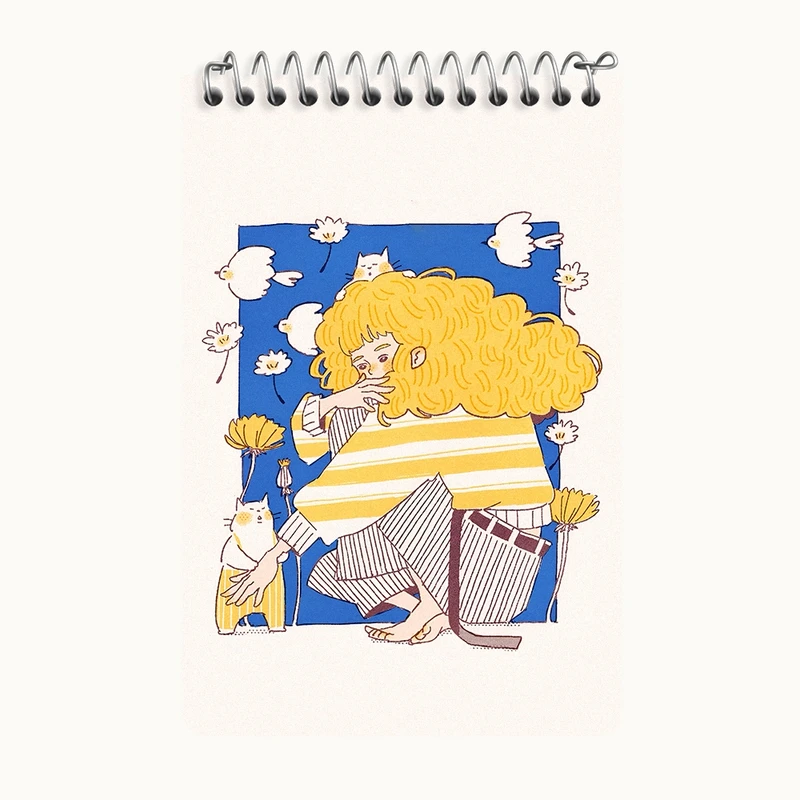 دفتر یادداشت 50 برگ خندالو طرح دخترانه کد F7375