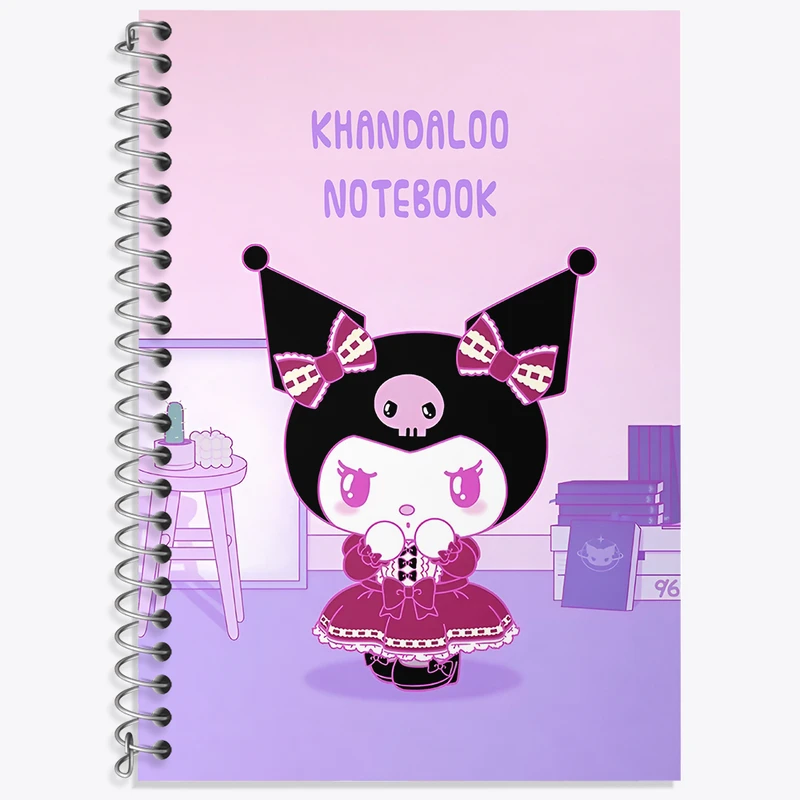 دفتر نت موسیقی 50 برگ خندالو طرح کرومی (Kuromi) کد N8996