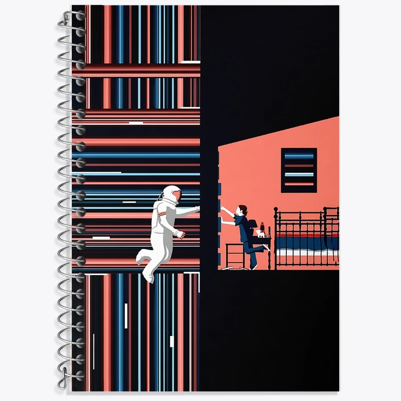 دفتر لغت 50 برگ خندالو طرح میان ستاره ای (Interstellar) کد F10486