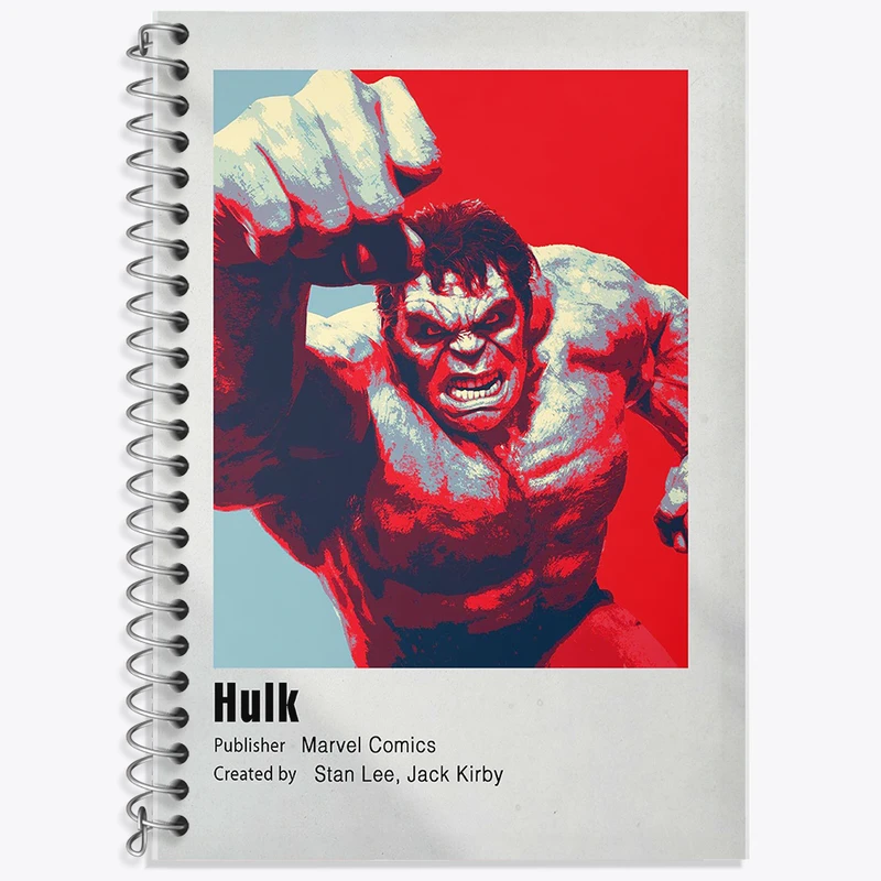 دفتر نت موسیقی 50 برگ خندالو طرح هالک مارول (Marvel) کد F11255