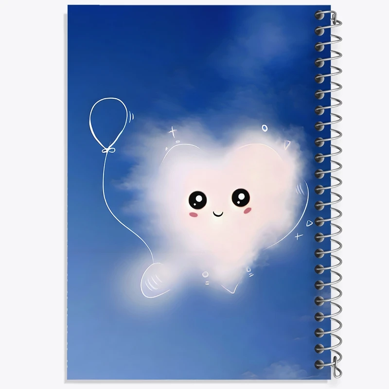 دفتر طراحی 50 برگ خندالو طرح ابر کیوت کد F8536