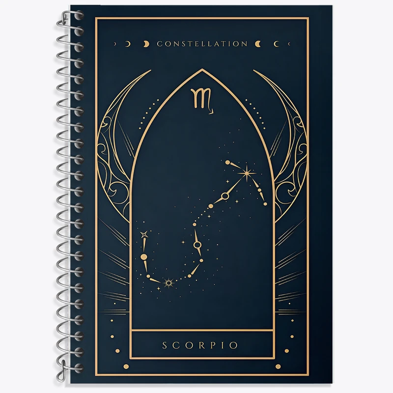 دفتر زبان دوخط 50 برگ خندالو طرح ماه تولد آبان کد F10879