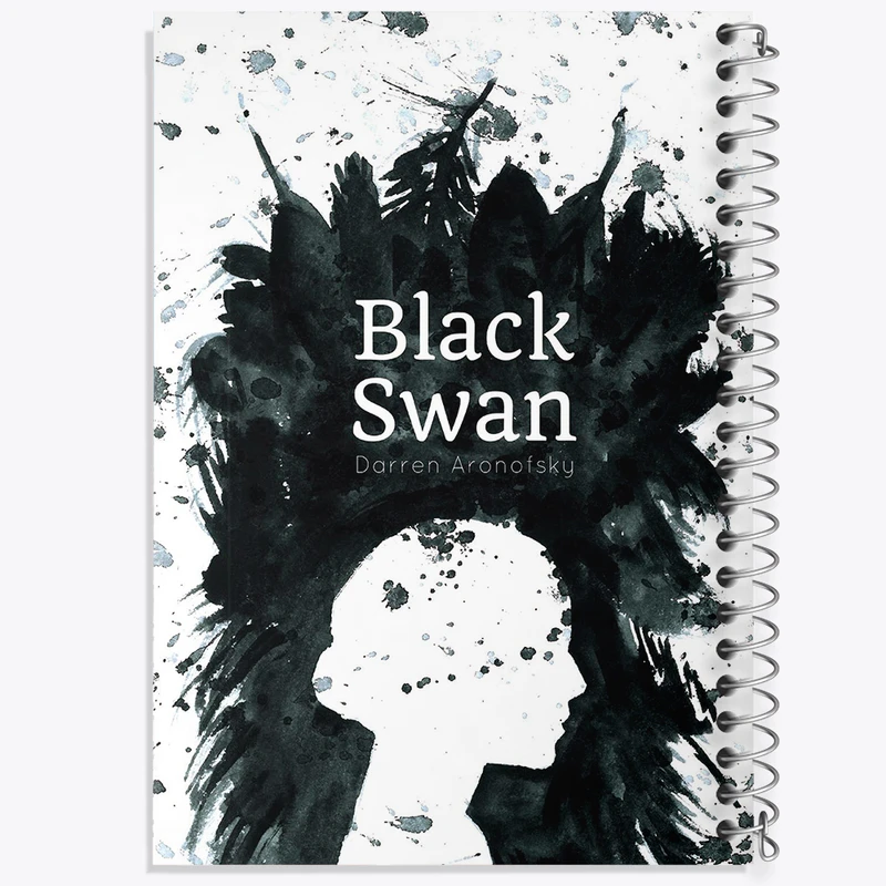 دفتر مشق 50 برگ خندالو طرح قوی سیاه (Black Swan) کد F11337