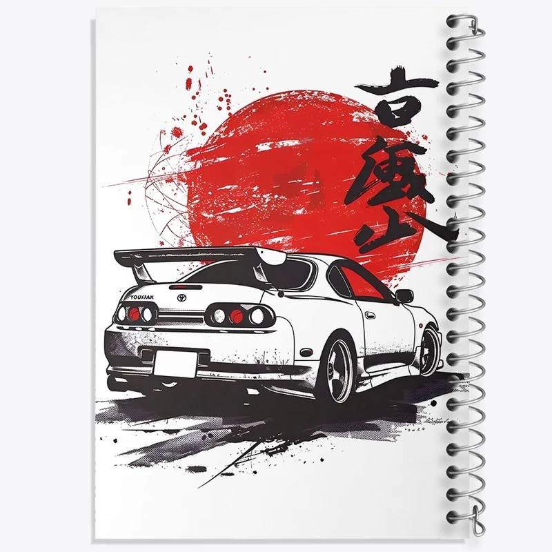 دفتر ژورنال نویسی 50 برگ خندالو مدل نقطه ای طرح ماشین اسپورت کد F10439