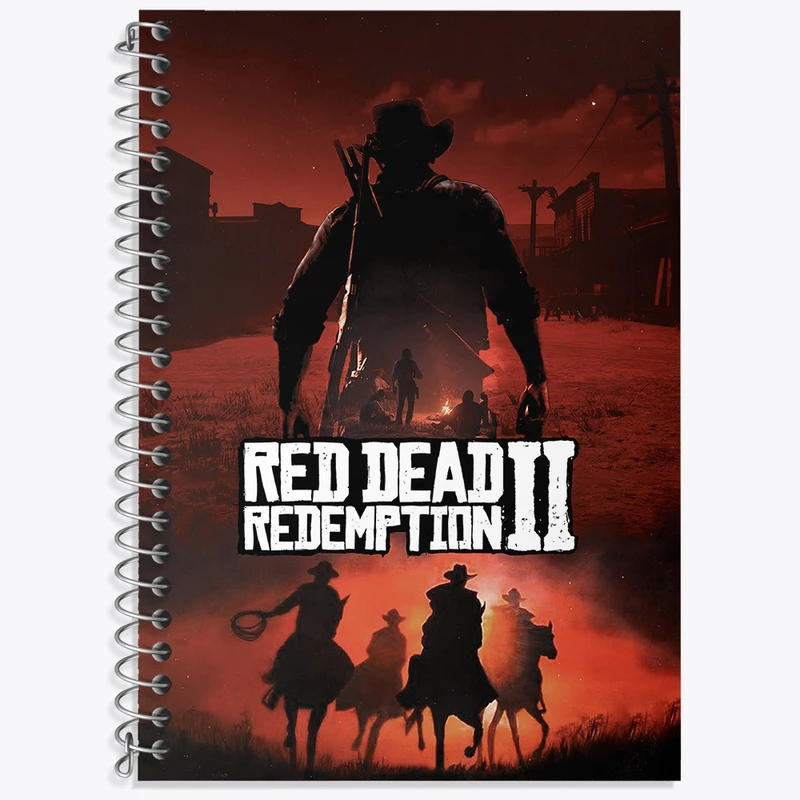 دفتر زبان 50 برگ خندالو طرح رد دد (Red Dead) کد N9351
