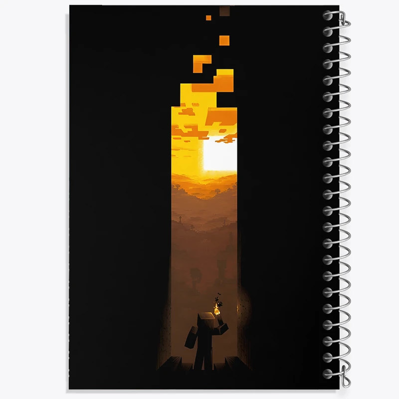 دفتر مشق 50 برگ خندالو طرح ماینکرافت (Minecraft) کد F3489