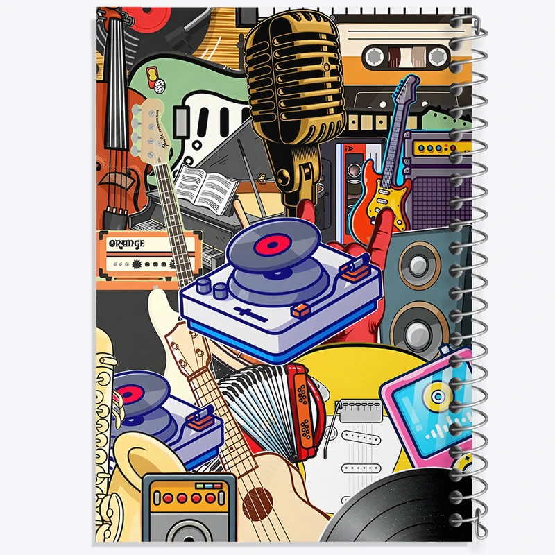 دفتر نقاشی 50 برگ خندالو طرح موزیک کد F9715