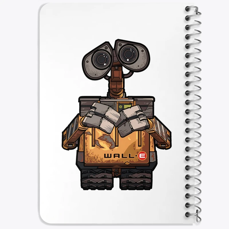 دفتر یادداشت 50 برگ خندالو طرح وال ای (wall-E) کد F3411