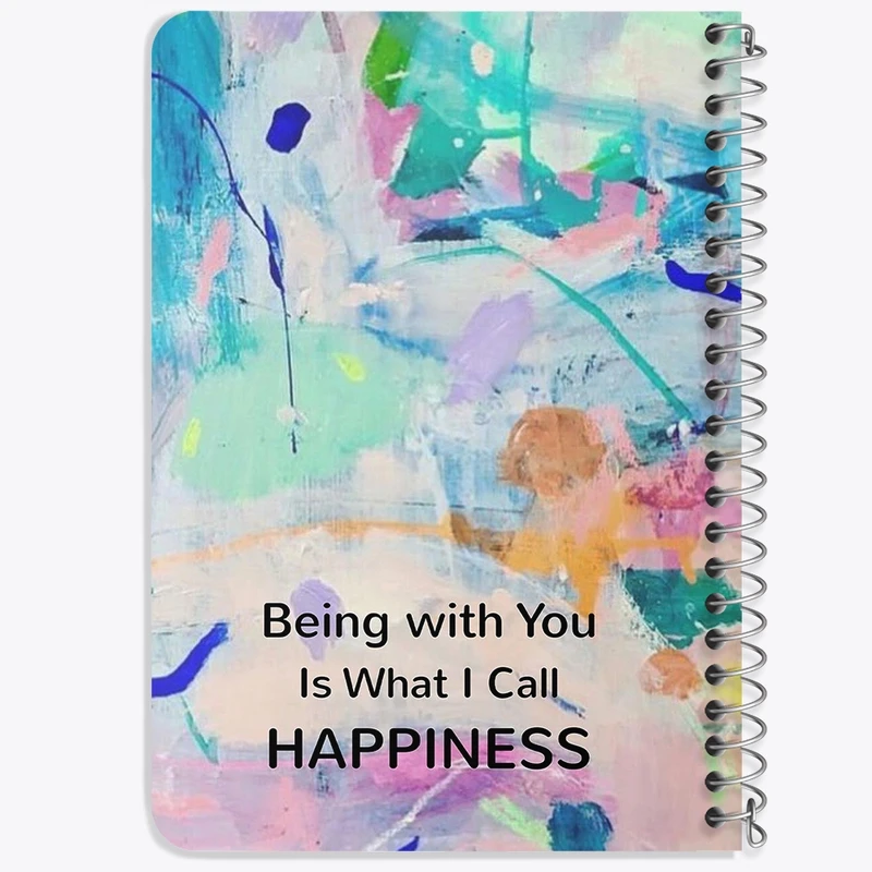 دفتر یادداشت 50 برگ خندالو طرح Being With You Is What I Call Happiness کد F11541