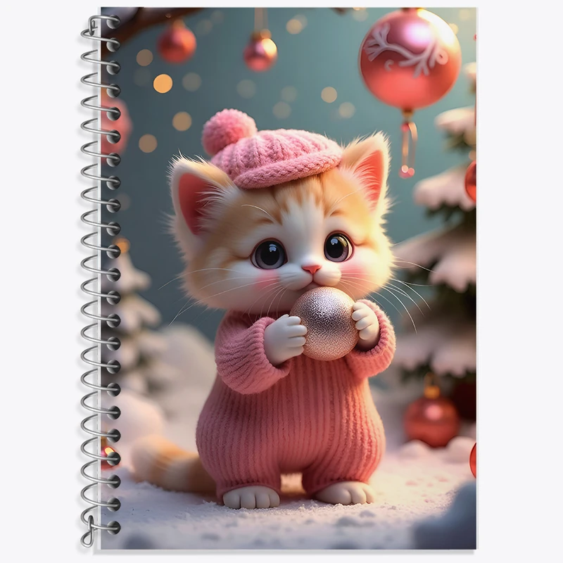 دفتر نت موسیقی 50 برگ خندالو طرح گربه کیوت کد F9577