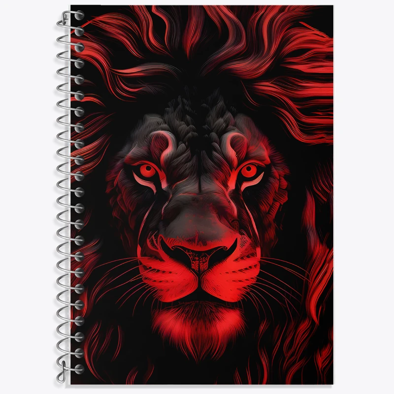 دفتر زبان دوخط 50 برگ خندالو طرح شیر کد F9023