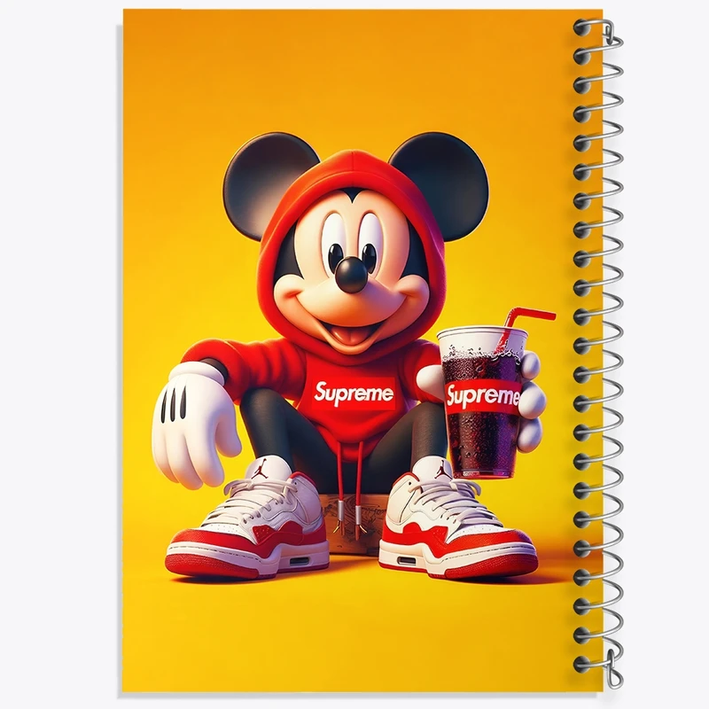 دفتر شطرنجی 50 برگ خندالو طرح میکی موس کد F4404