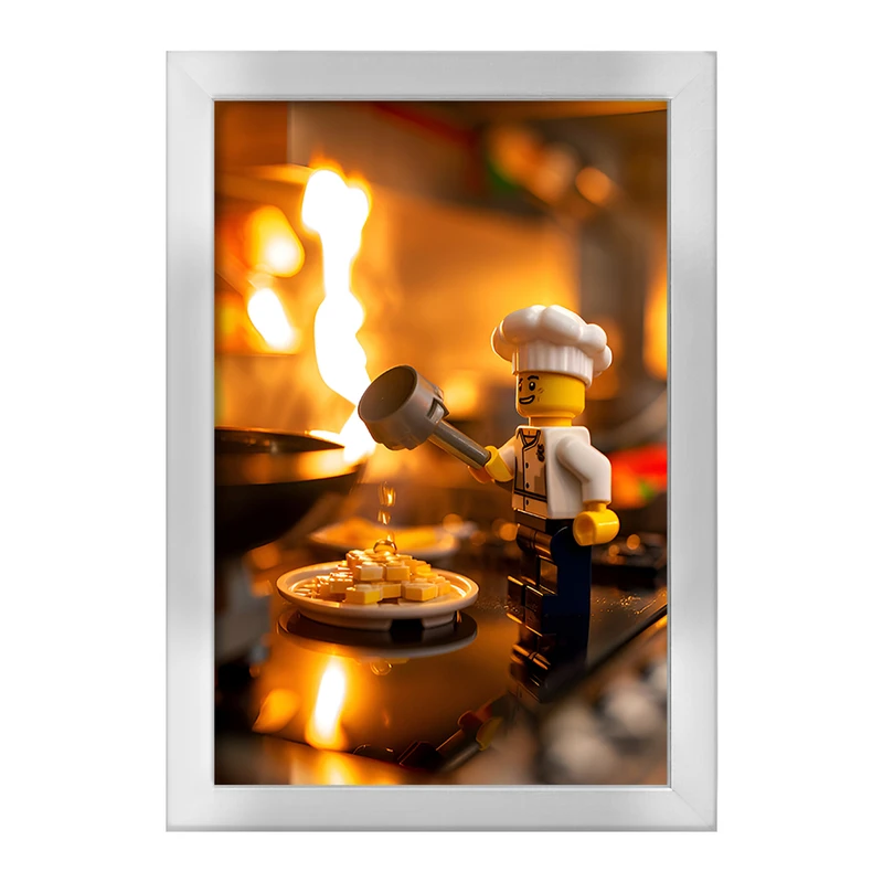 تابلو خندالو طرح لگو آشپز (Lego) کد F6553