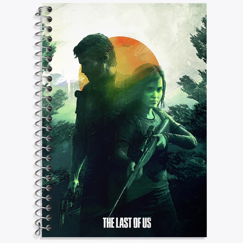دفتر زبان 50 برگ خندالو مدل سه خط طرح (The Last Of Us) آخرین بازمانده از ما کد N9293