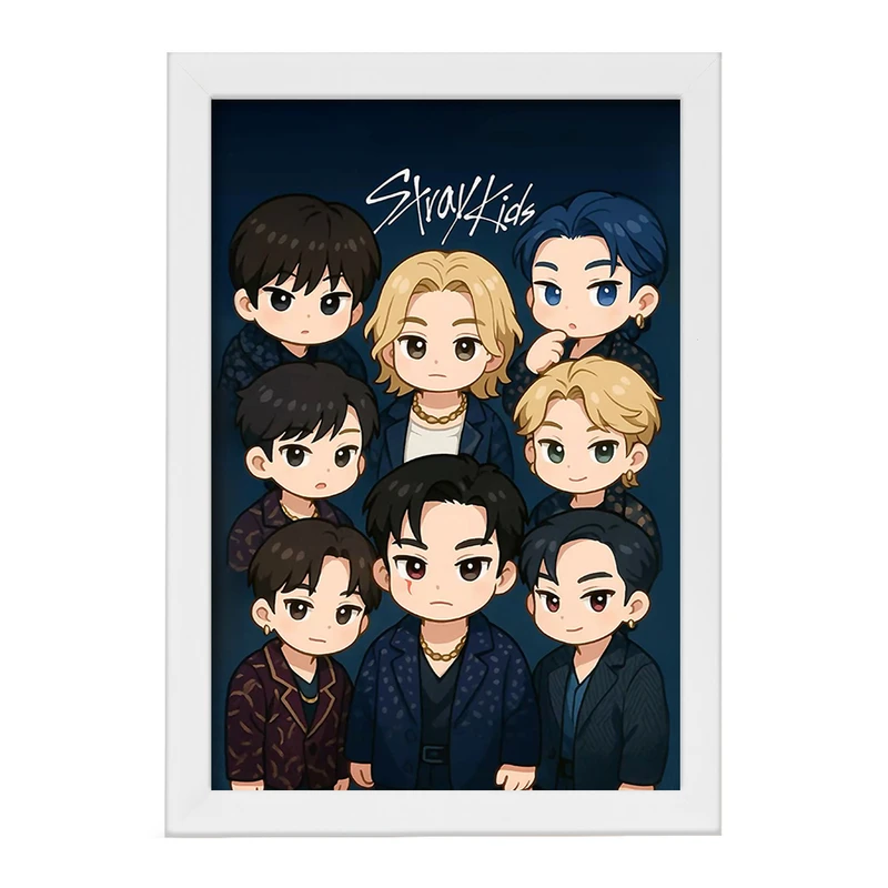 تابلو خندالو طرح استری کیدز (Stray Kids) کد F13329