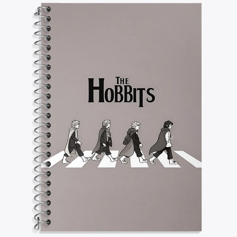 دفتر زبان 50 برگ خندالو مدل سه خط طرح هابیت (The Hobbit) کد F4468