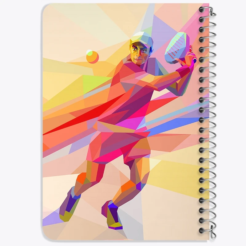 دفتر یادداشت 50 برگ خندالو طرح تنیس Tennis کد 14608