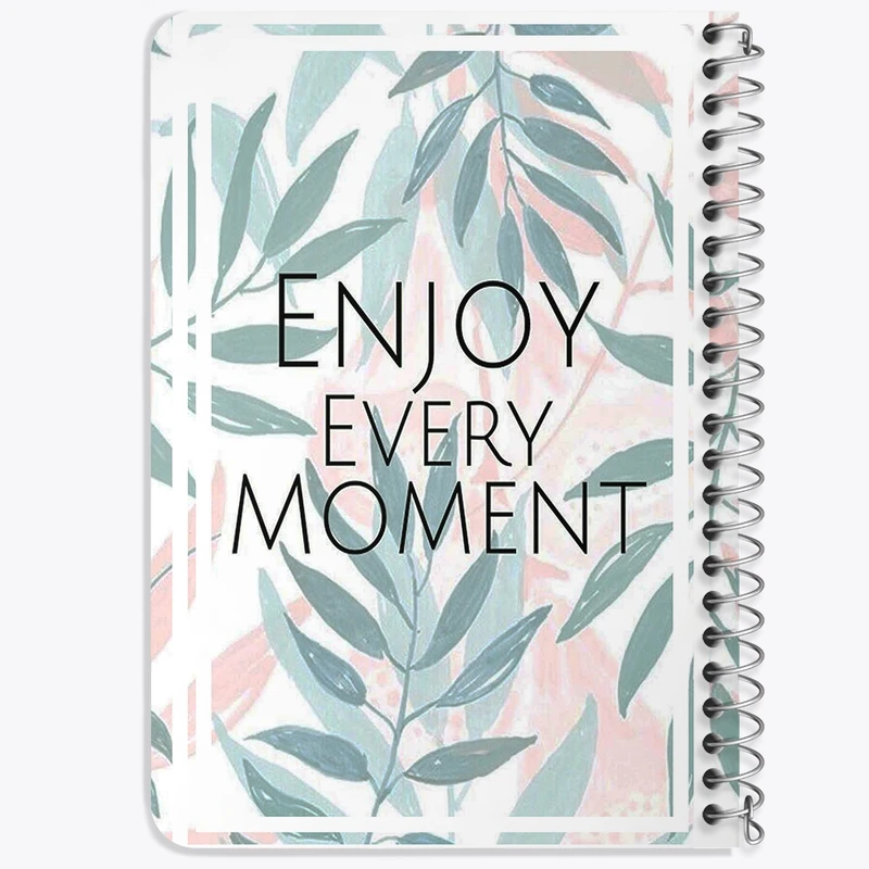 دفتر یادداشت 50 برگ خندالو طرح Enjoy Every Moment کد F11496
