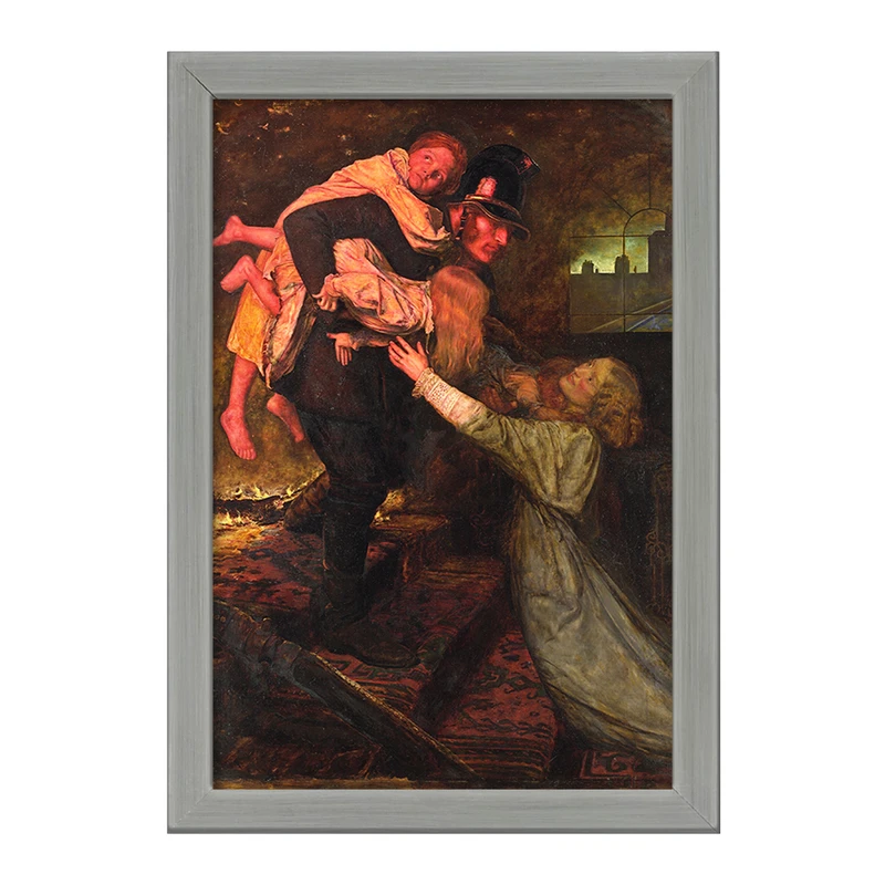 تابلو خندالو طرح نقاشی نجات اثر سر جان اورت میلیس کد F12334