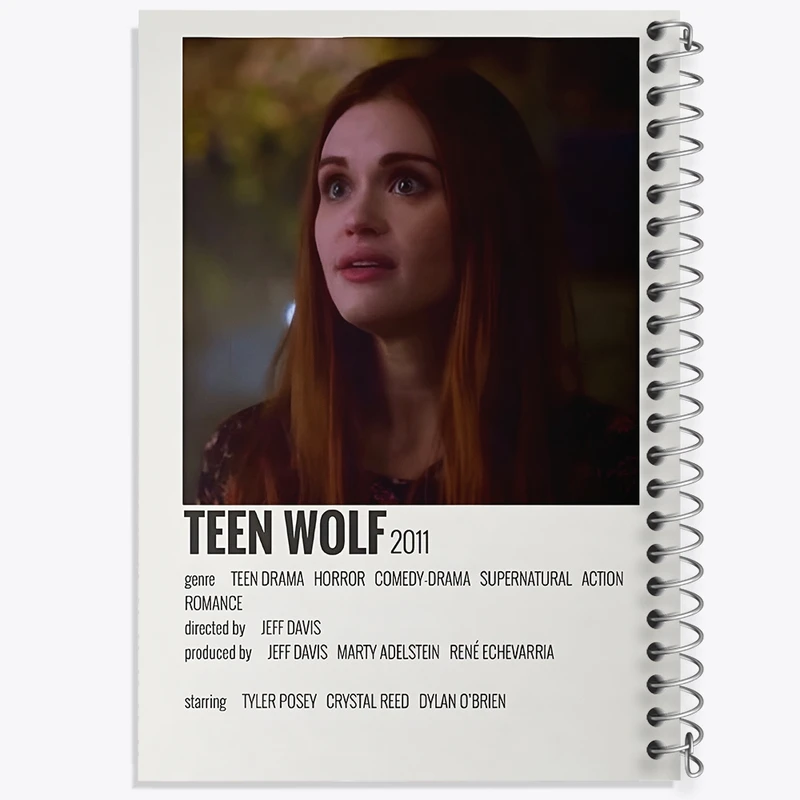 دفتر ژورنال نویسی 50 برگ خندالو مدل نقطه ای طرح تین ولف (Teen wolf) کد F13026