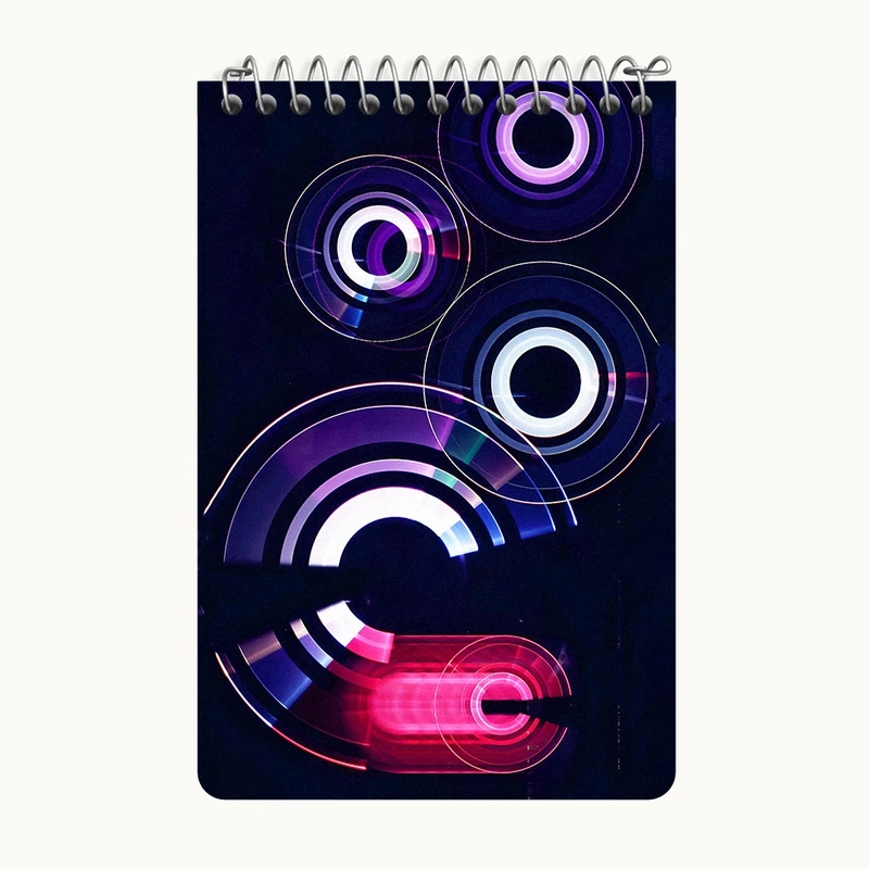 دفتر یادداشت 50 برگ خندالو طرح موسیقی کد F9675